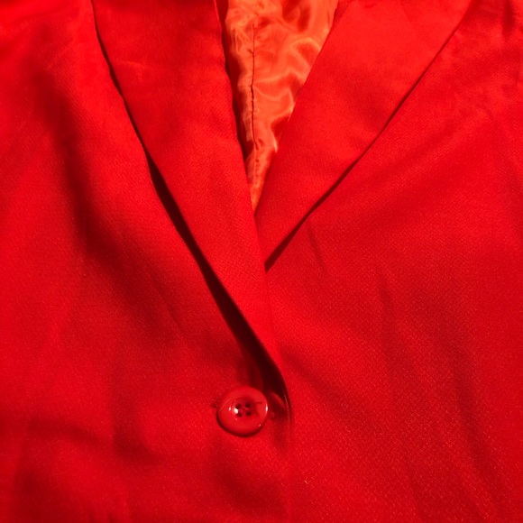 PRETTYLITTLETHING red longline oversized blazer - Picture 5 of 13